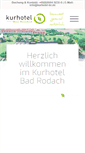 Mobile Screenshot of kurhotel-bad-rodach.de